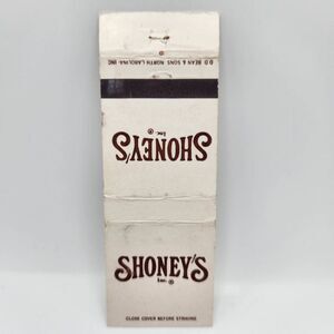 Vintage Matchbook Shoney's Restaurant